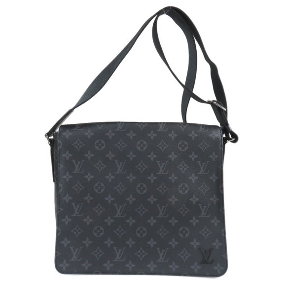 Louis Vuitton District MM Monogram Eclipse Shoulder Bag - Picture 1 of 9